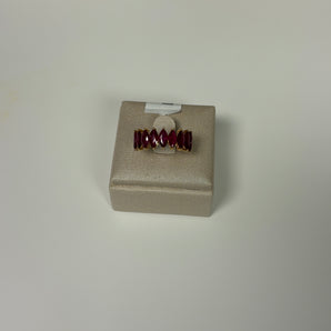 Ruby Eternity Ring Gold