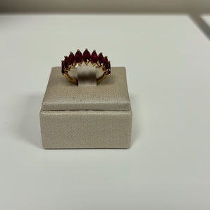 Ruby Eternity Ring Gold